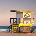 Miami beach, strandwachtpost