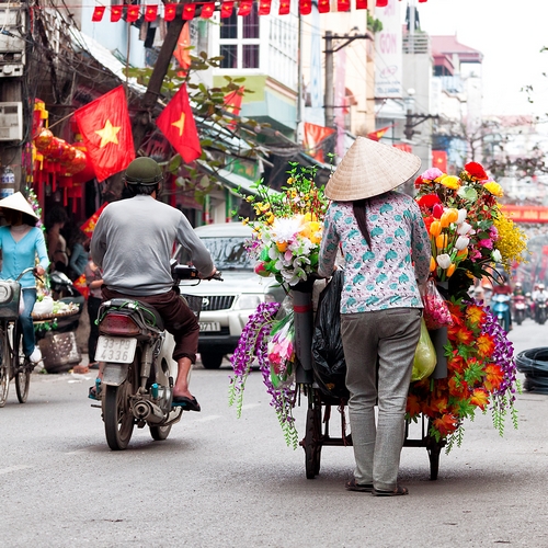 Hanoi, straatverkoper