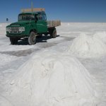 Zoutmijnen met truck