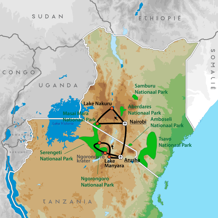 Indrukwekkend Kenia & Tanzania