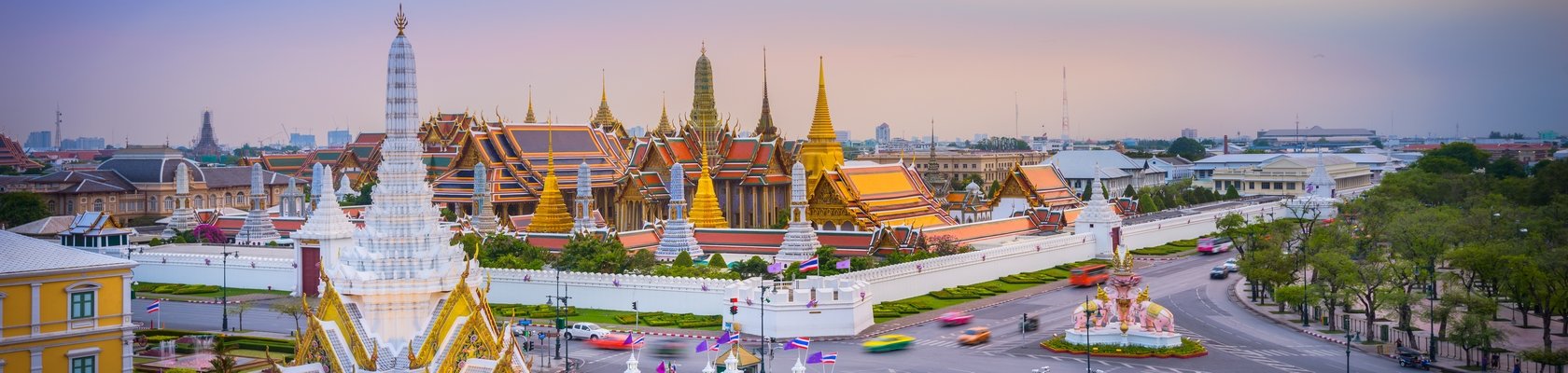 Het oude centrum van Bangkok 