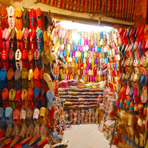 Marrakech, kleurslippers