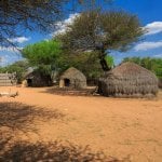 Ghanzi, traditionele hutjes