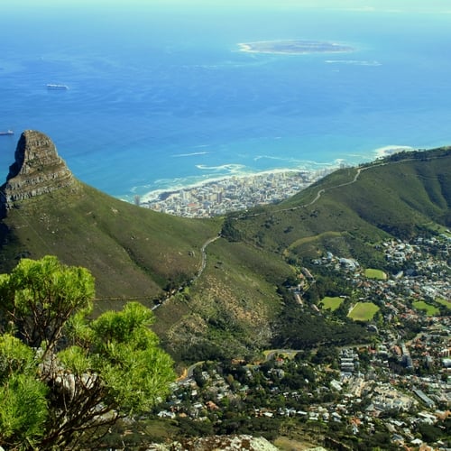 Uitzicht op Kaapstad & Robbeneiland