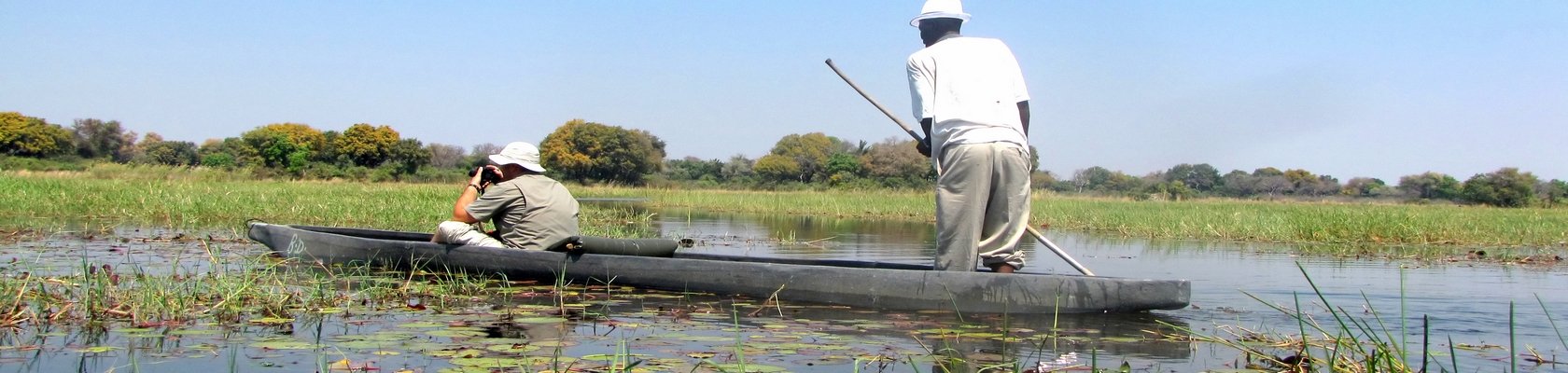 Varen op de Okavango Delta