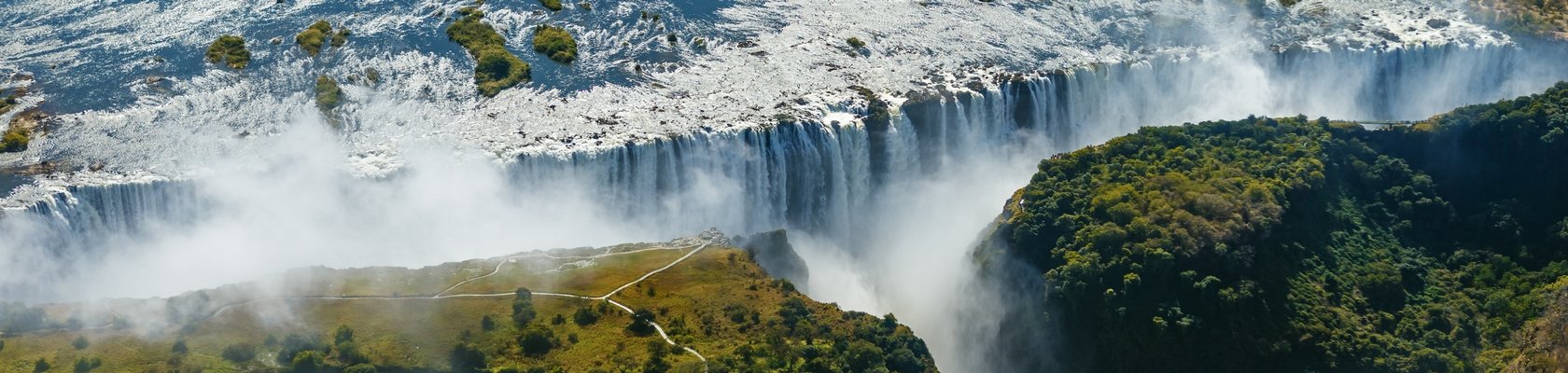 Uitzicht op Victoria Falls