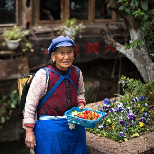 Naxi-vrouw in Lijang