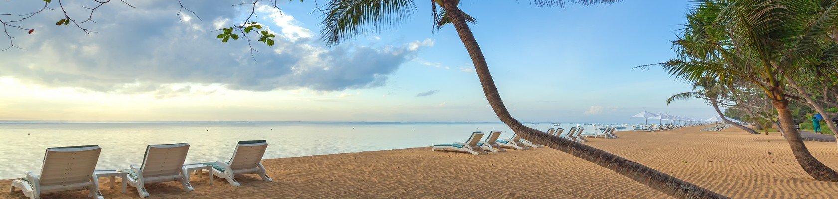 Sfeervolle strand van Sanur