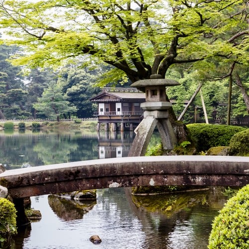 Kenrokuen-tuin in Kanazawa
