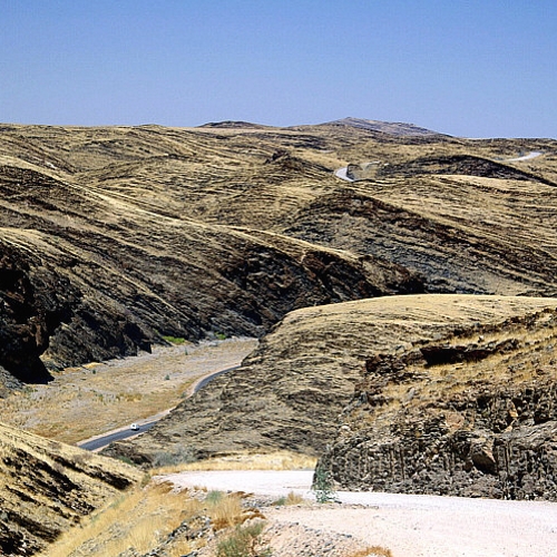 De adembenemende Kuiseb Pass, langs bergen en valleien