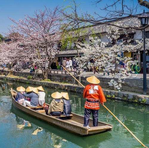 Het kanaal van Kurashiki