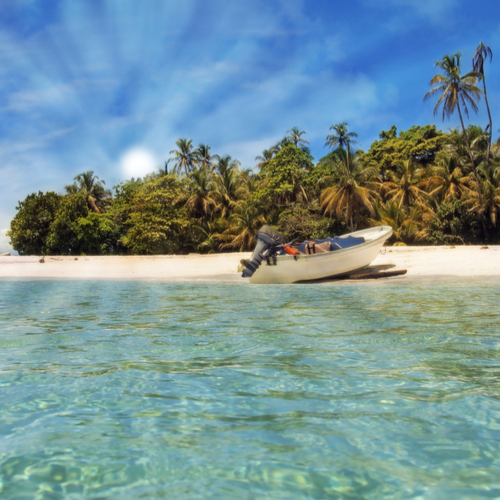 Het strand van Bocas del Toro