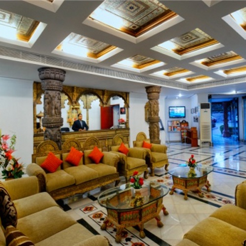 Orchha Resort lobby