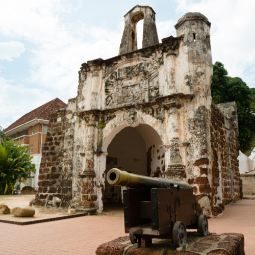 Porta de Santiago in Malakka