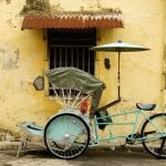 Trishaws in Georgetown, Penang