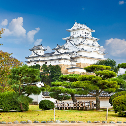 Het witte kasteel van Himeji