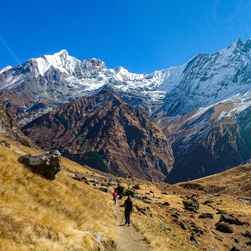 Trekking naar Landruk 