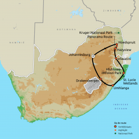 Familierondreis Wildparken Zuid-Afrika