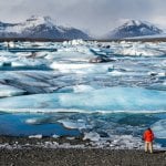 IJsrotsen in de Jökulsárlón gletsjerlagune