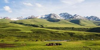 Landschap Kirgizië