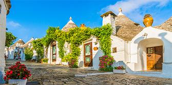 Witte huisjes Alberobello Italië 