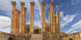 Artemis Tempel in Jerash Jordanië