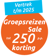 Groepsreizen Sale tot 250 pp