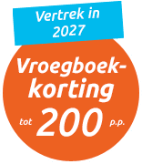 Button vroegboekkorting vertrek in 2027