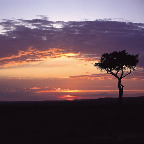 Zonsondergang Kenia