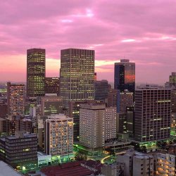 Nightview Johannesburg Zuid-Afrika
