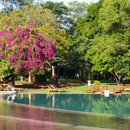 Zwembad Habarana Chaaya Village Sri Lanka