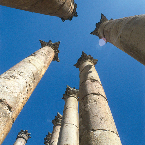 De pilaren van Jerash