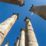 Pilaren Jerash Jordanië