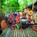 Iban Longhouse Sarawak Maleisië