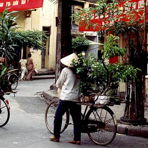 Straatleven Hanoi Vietnam
