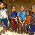 Kinderen Mekong Rivier Laos