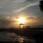 Zonsondergang in Sanur
