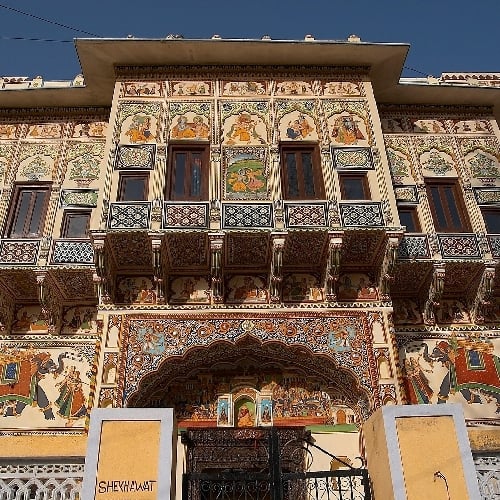 Haveli’s met prachtige muurschilderingen in Mandawa