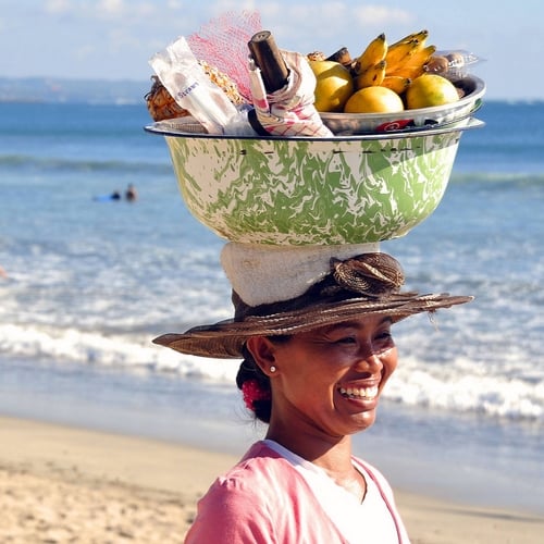 Lokale vrouw in Makassar