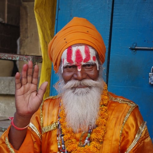 Heilige man (Sadhoe), Varanasi