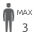 Maximaal 3 personen