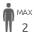 Maximaal 2 personen