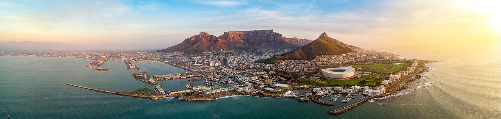 Kaapstad met de Tafelberg