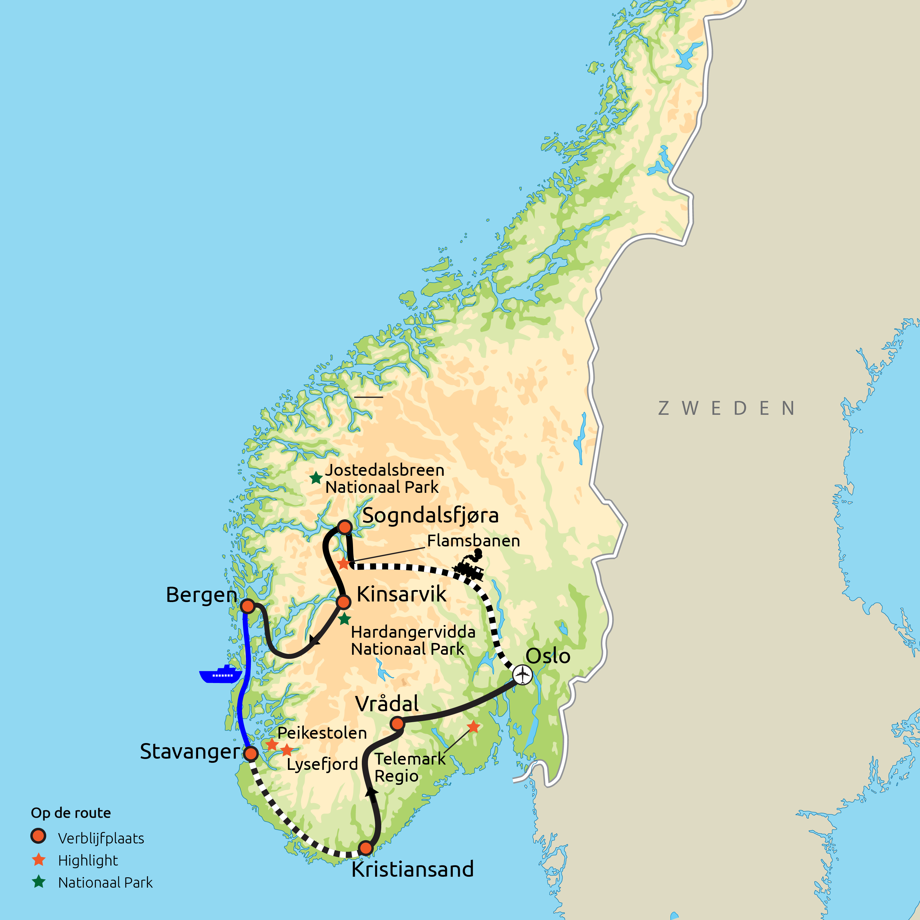 Zuid-Noorwegen Compleet 