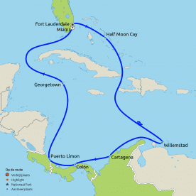 Cruise Caribbean en (gedeeltelijk) Panamakanaal