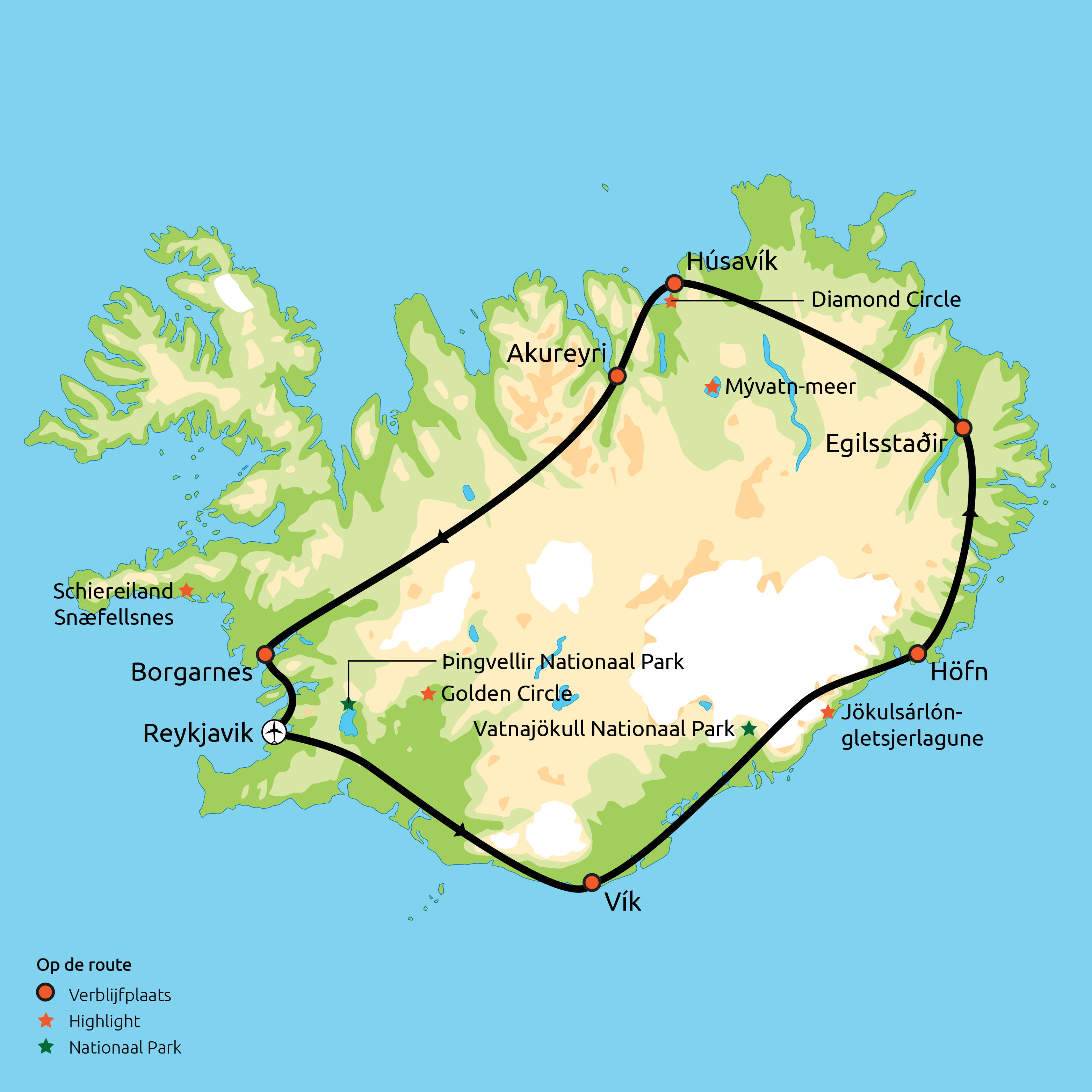 Hoogtepunten van IJsland