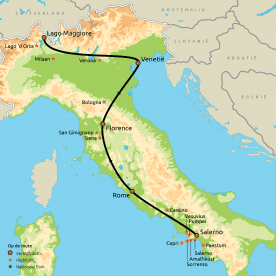 Dé ultieme rondreis door Italië! (o.b.v. eigen vervoer)