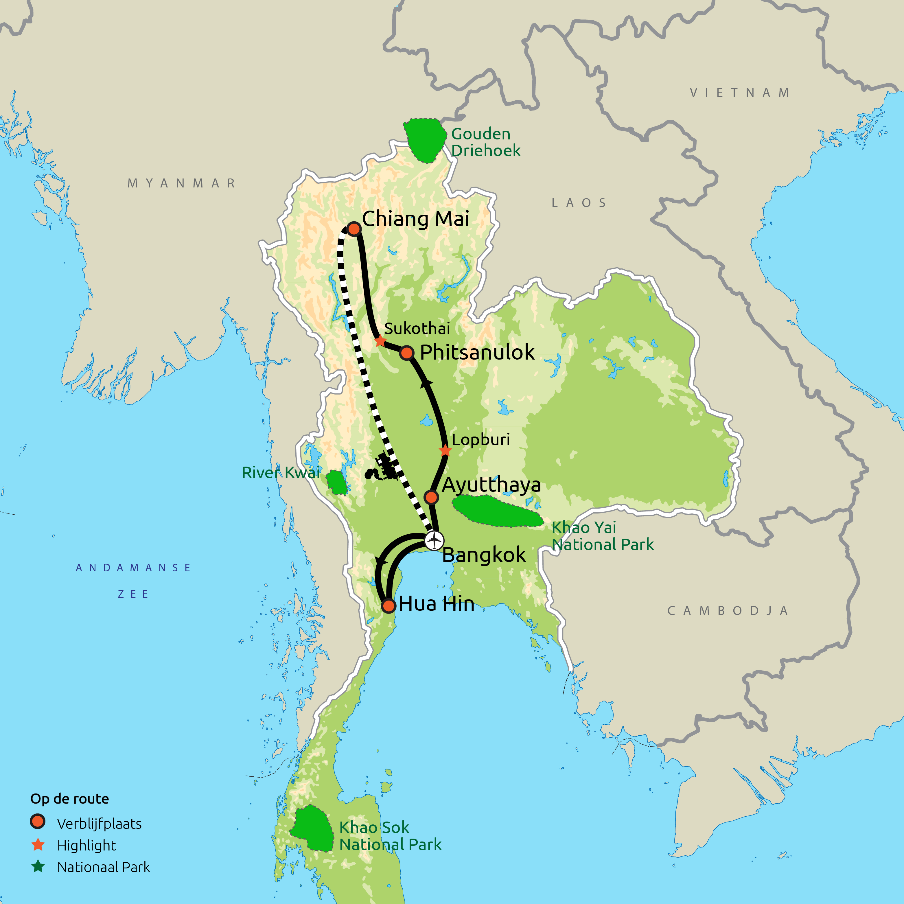Familiereis Noord-Thailand