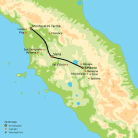 Proef, beleef en ontdek Toscane & Umbrië