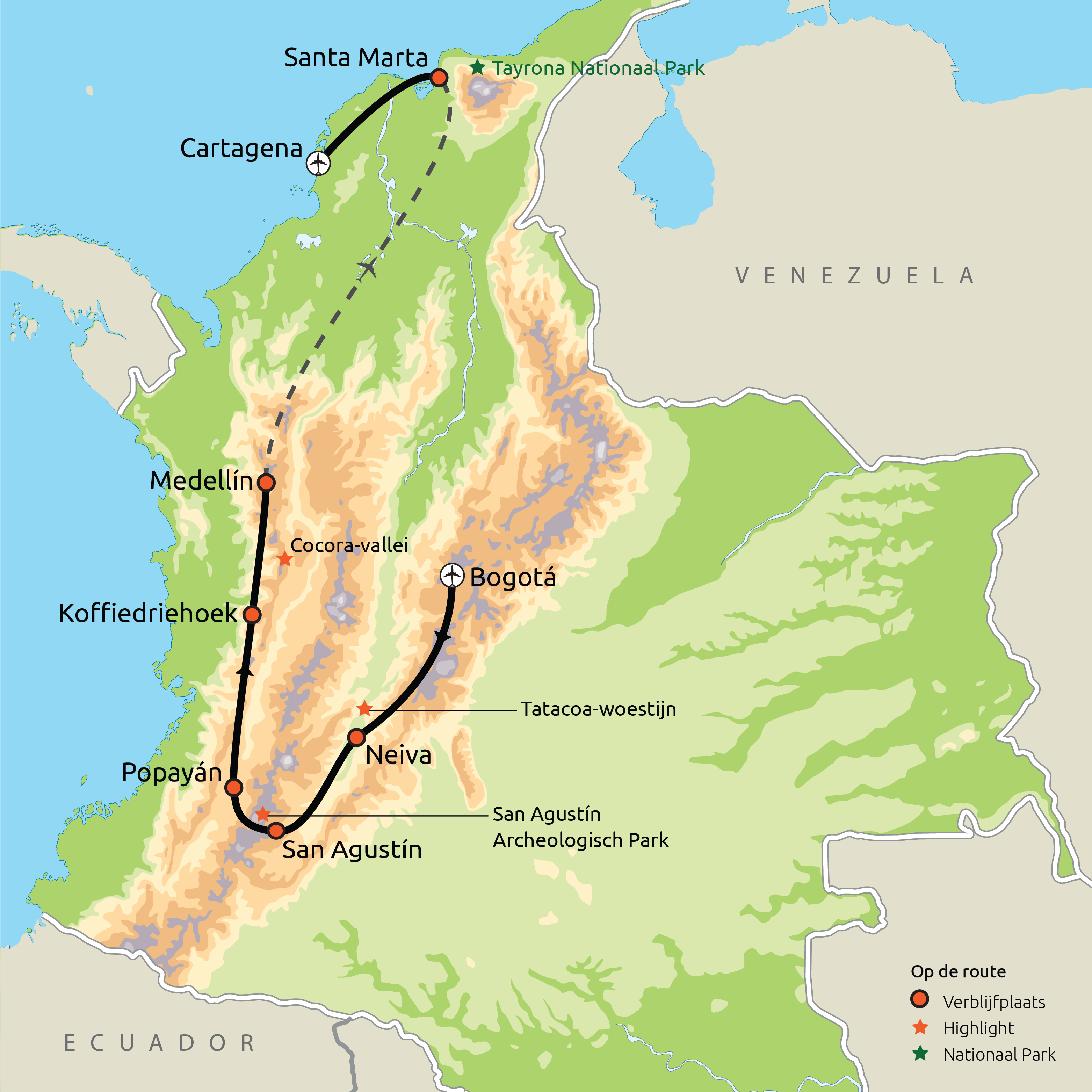 Hoogtepunten van Colombia